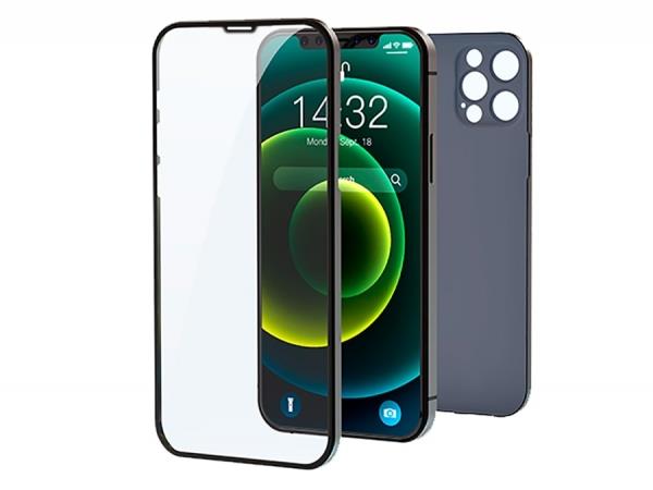 گلس و محافظ پشت 2 در 1 آیفون 13 پرو مکس دویا Devia iphone 13 Pro Max 2 in 1 Ultra Thin Tempered Glass Protective Case